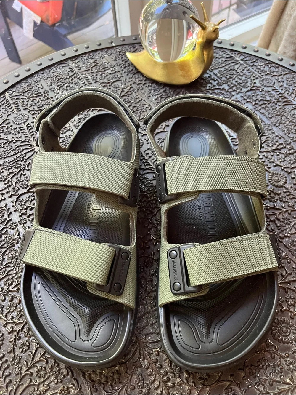 NEW MEN’S BIRKENSTOCK TATACOA SANDALS IN FUTURA KHAKI 42 EU 9 US